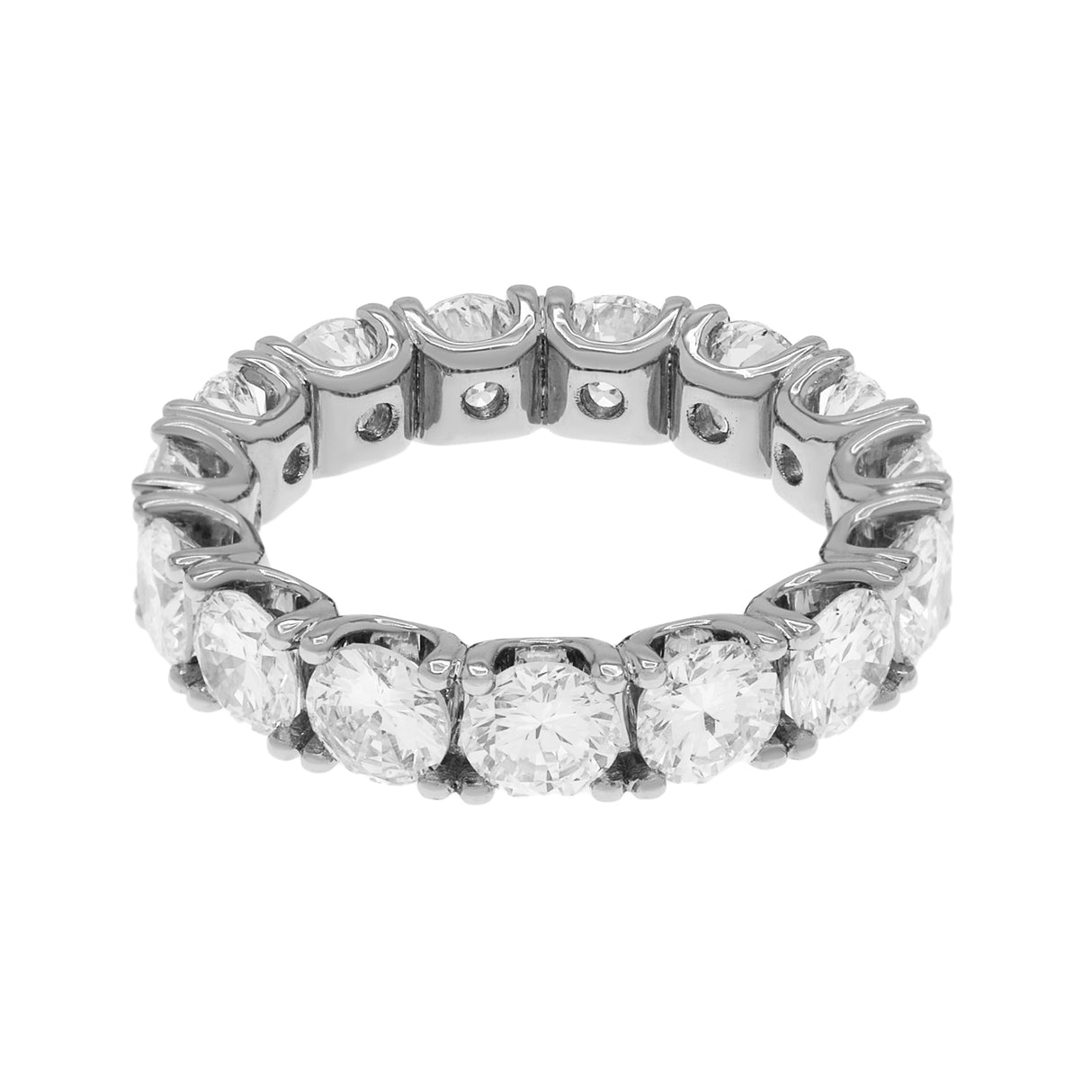 18K White Gold 5.03 Carat Diamond Eternity Ring Fine Jewellery Modaselle