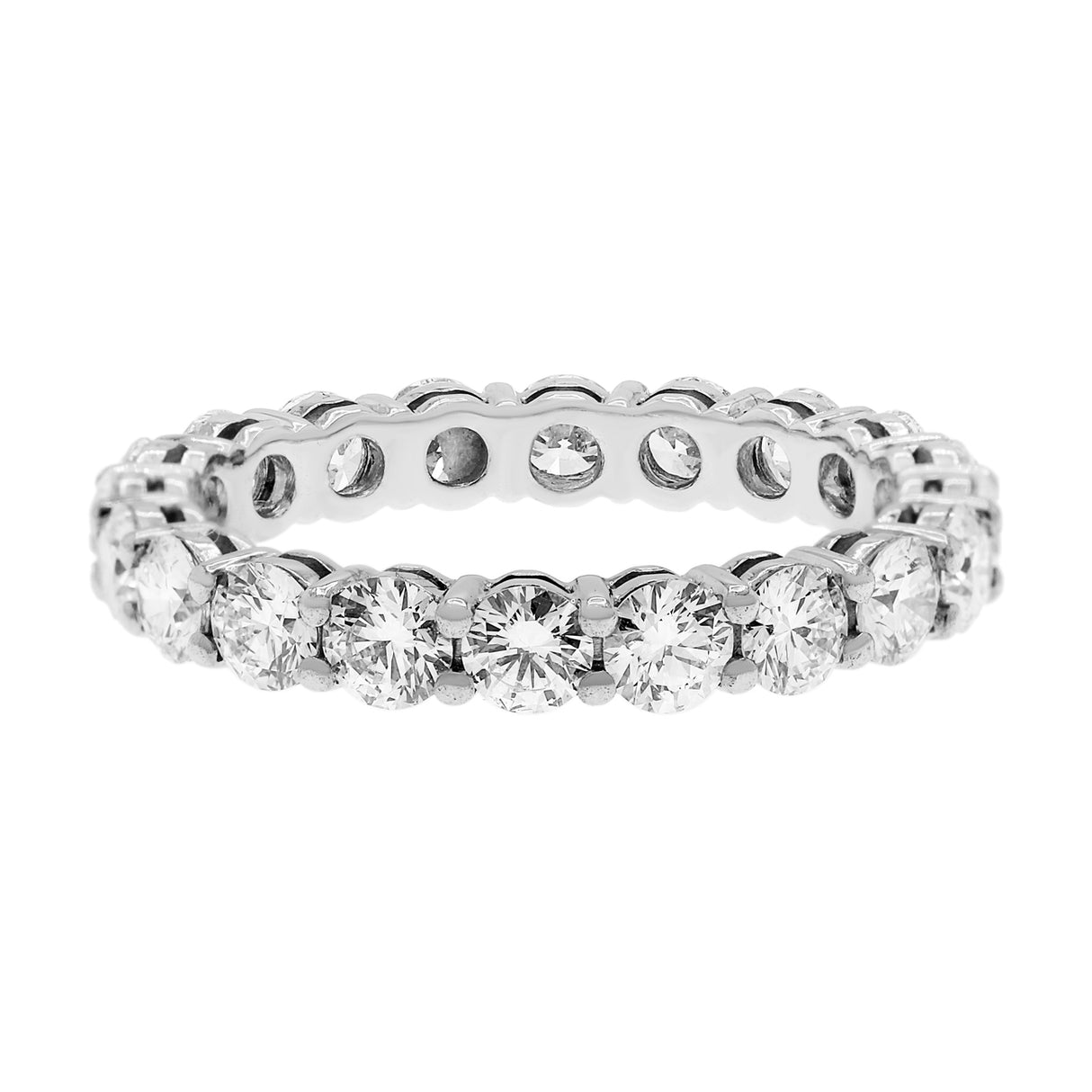 Tiffany & Co. Platinum Diamond 3mm Forever Eternity Ring Designer Jewellery Tiffany and Co
