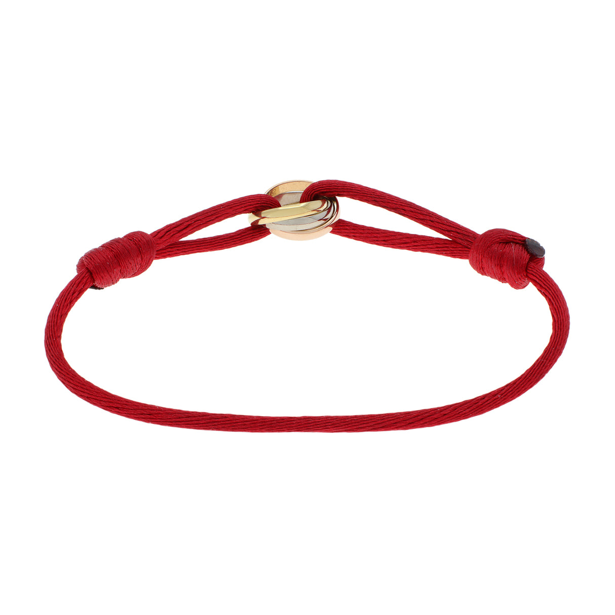 Cartier 18K White Yellow Rose Gold Trinity Bracelet Designer Jewellery Cartier