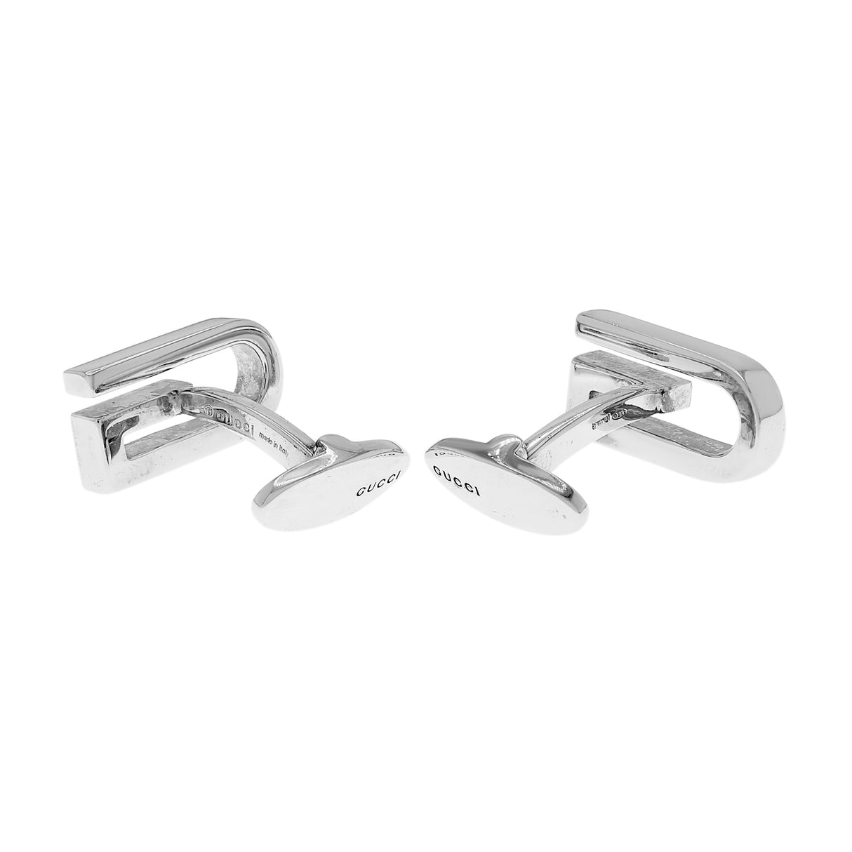 Gucci Sterling Silver G Logo Cufflinks Accessories Gucci