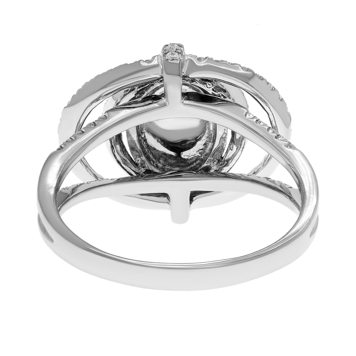 14K White Gold Cabochon Jadeite Ring Fine Jewellery Modaselle