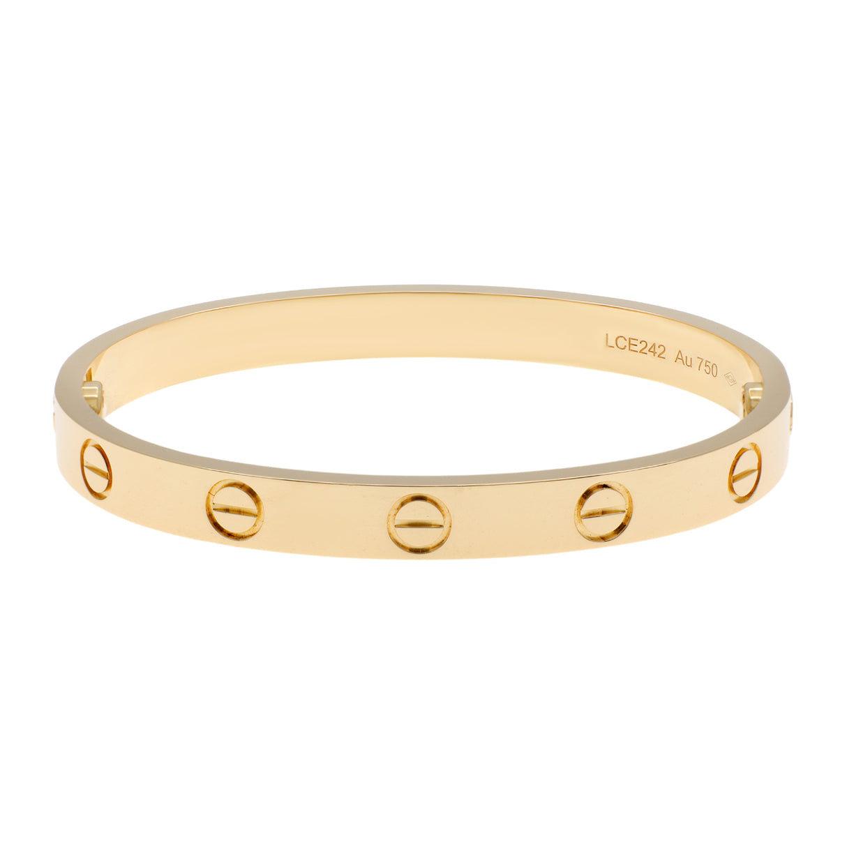 Cartier 18K Yellow Gold Classic Love Bracelet Designer Jewellery Cartier