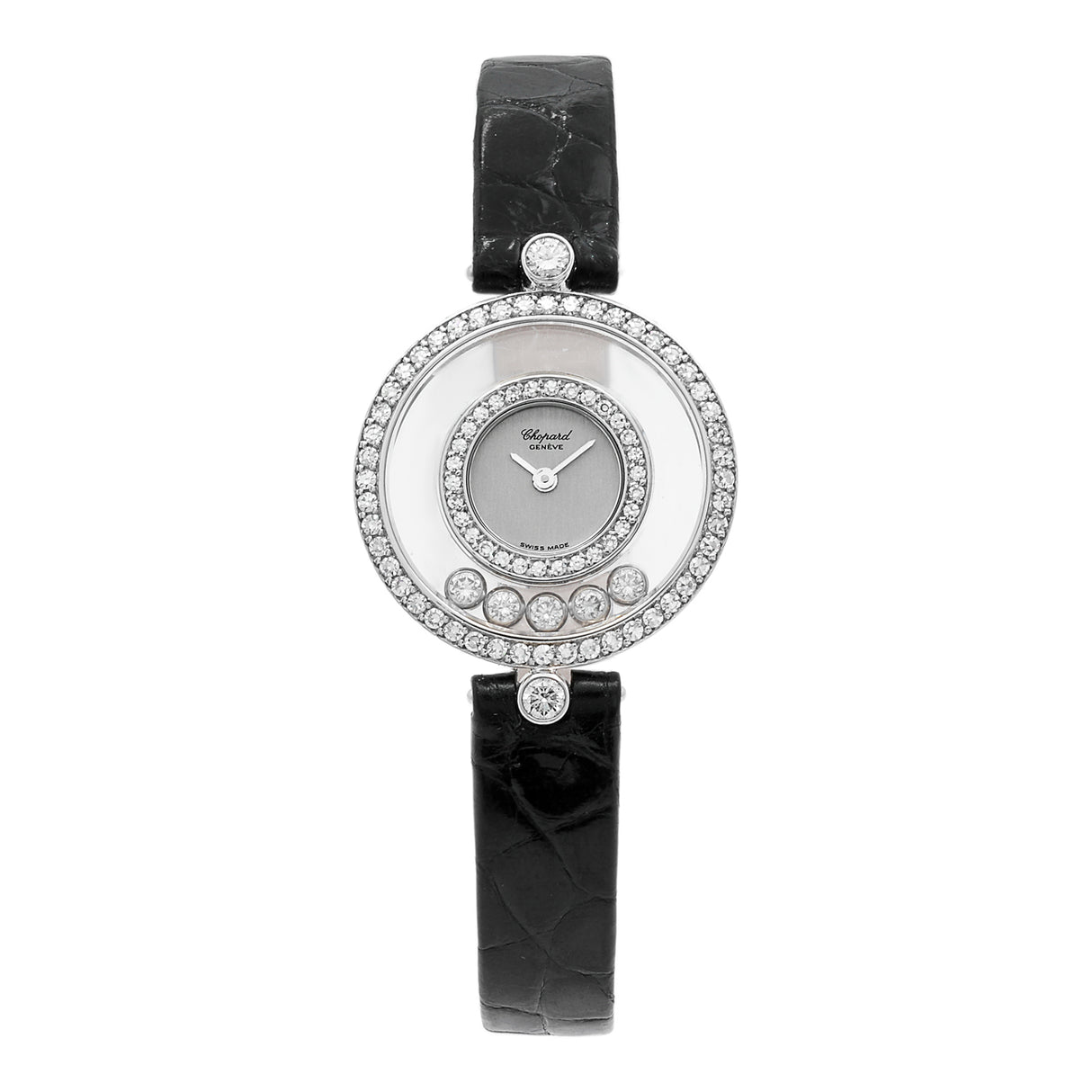 Chopard 18K White Gold Happy Diamonds 20/3957 Watches Chopard
