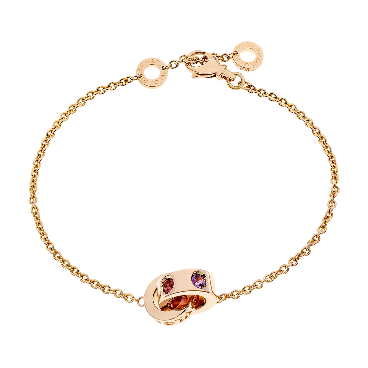 Bulgari 18K Rose Gold Roman Sorbet Bracelet Designer Jewellery Bulgari