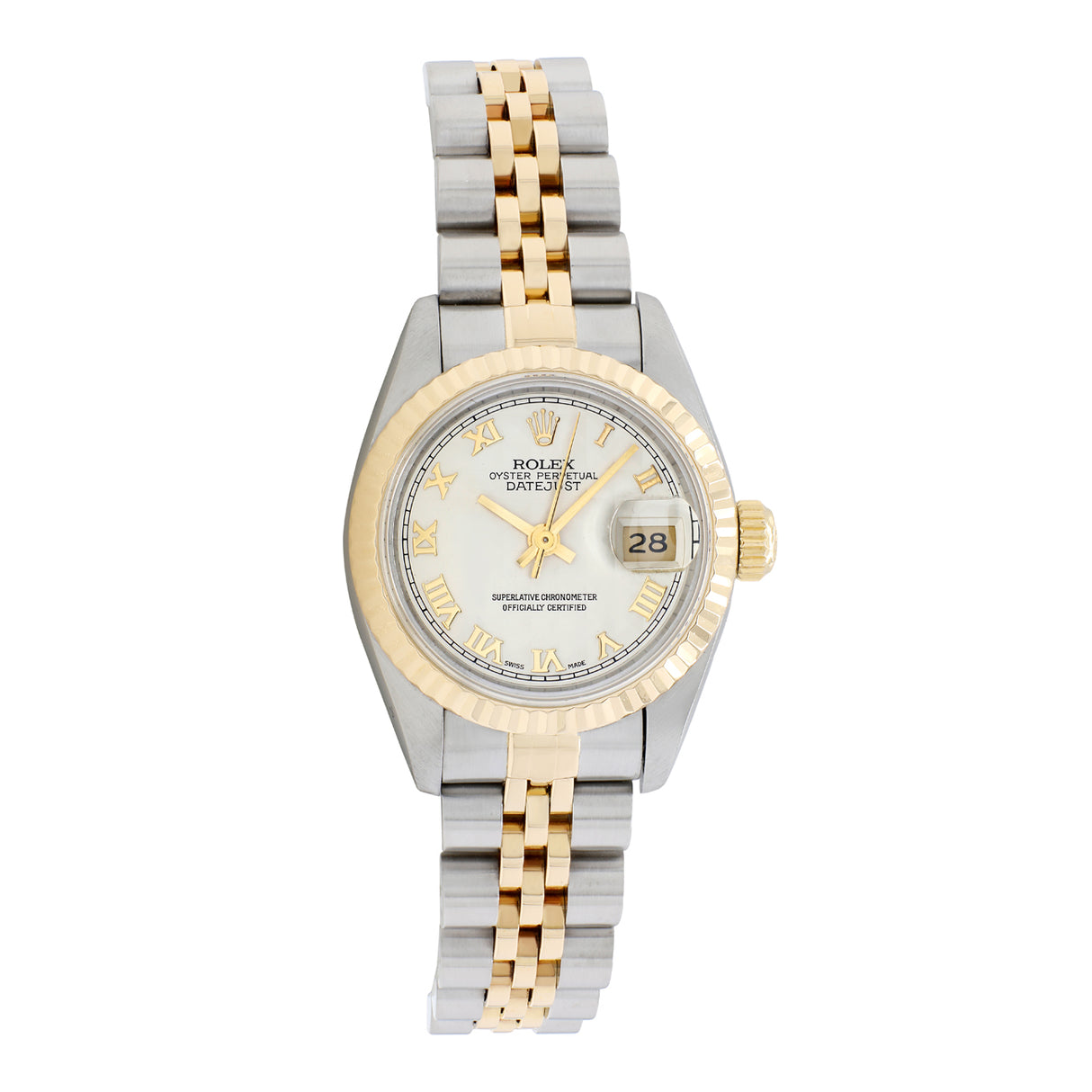 Rolex 18K Yellow Gold Stainless Steel Ladies Datejust 69173 Watches Rolex