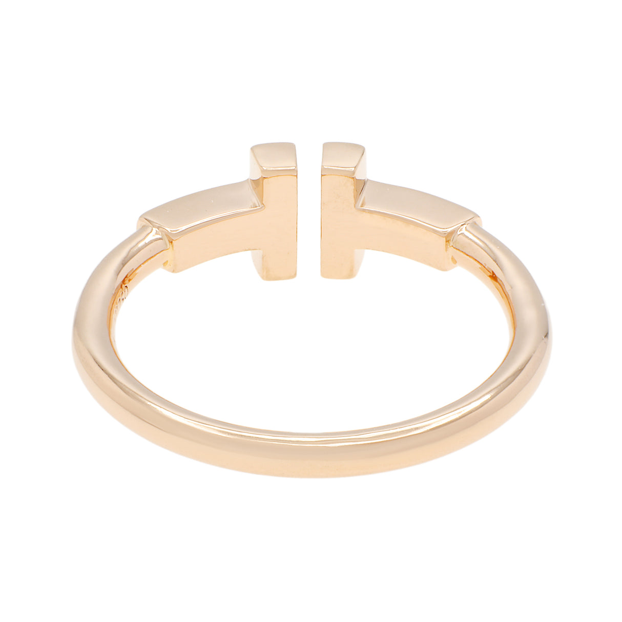 Tiffany & Co. 18K Rose Gold T Wire Ring Designer Jewellery Tiffany and Co