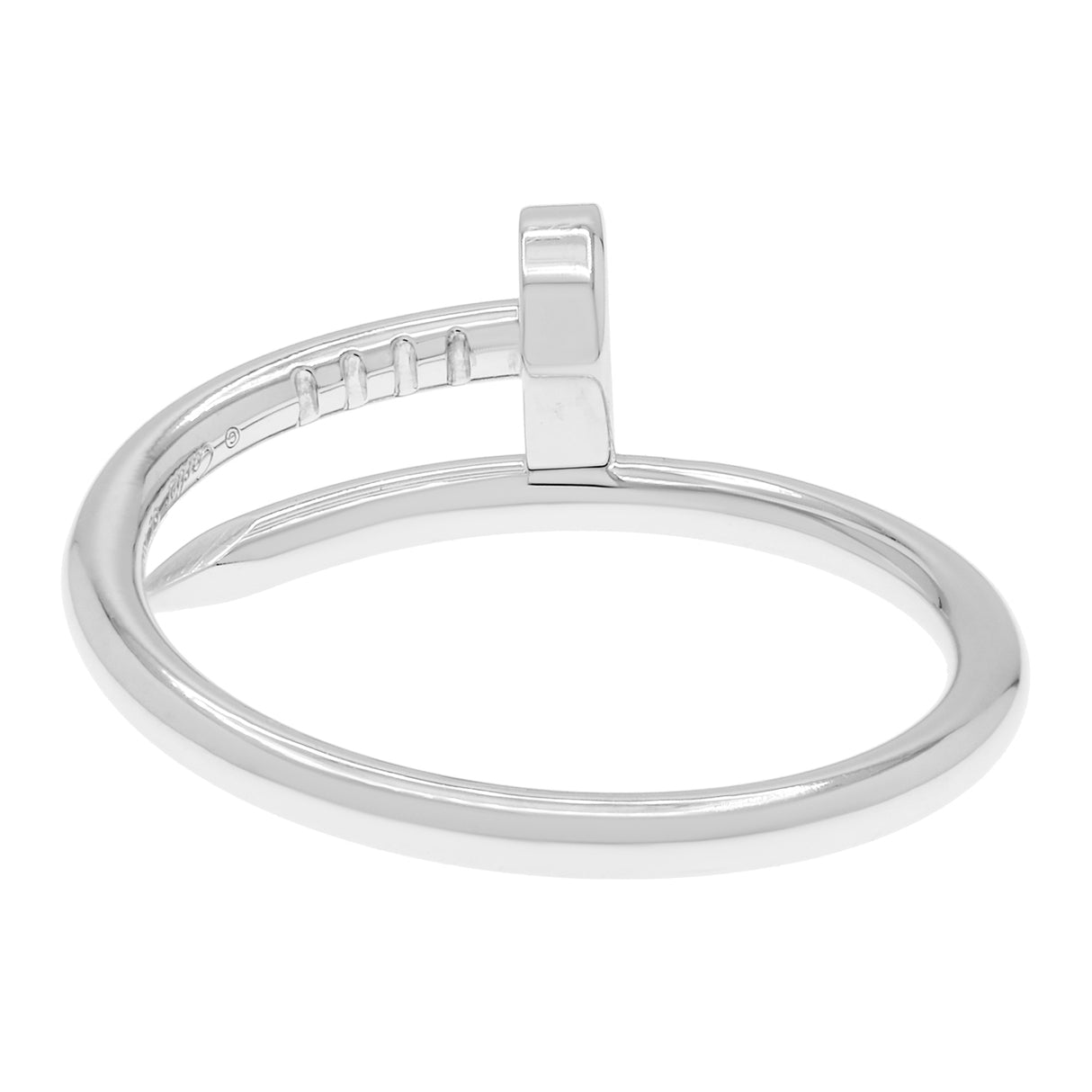 Cartier 18K White Gold Small Juste Un Clou Ring Designer Jewellery Cartier