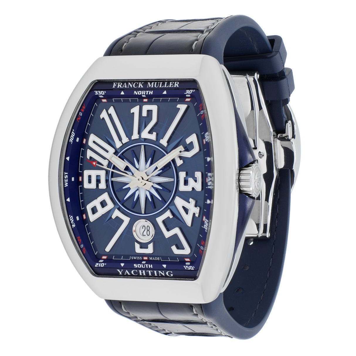 Franck Muller Stainless Steel Vanguard Yachting V 41 SC DT Watches Franck Muller