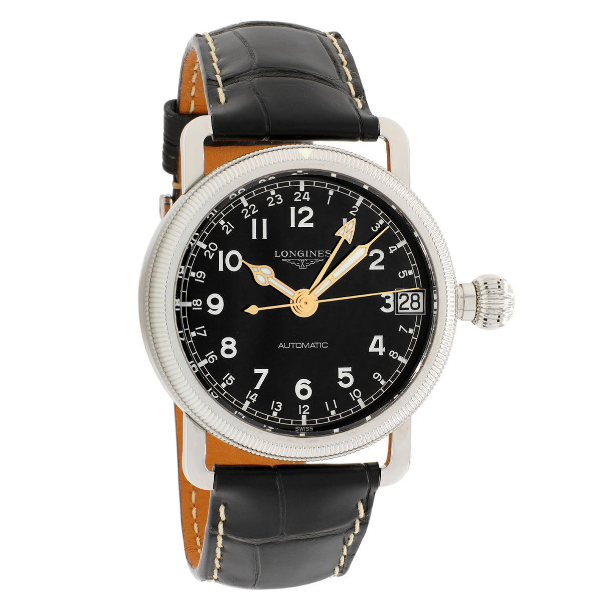 Longines Stainless Steel Heritage Avigation L2.778.4.53.2 Watches Longines