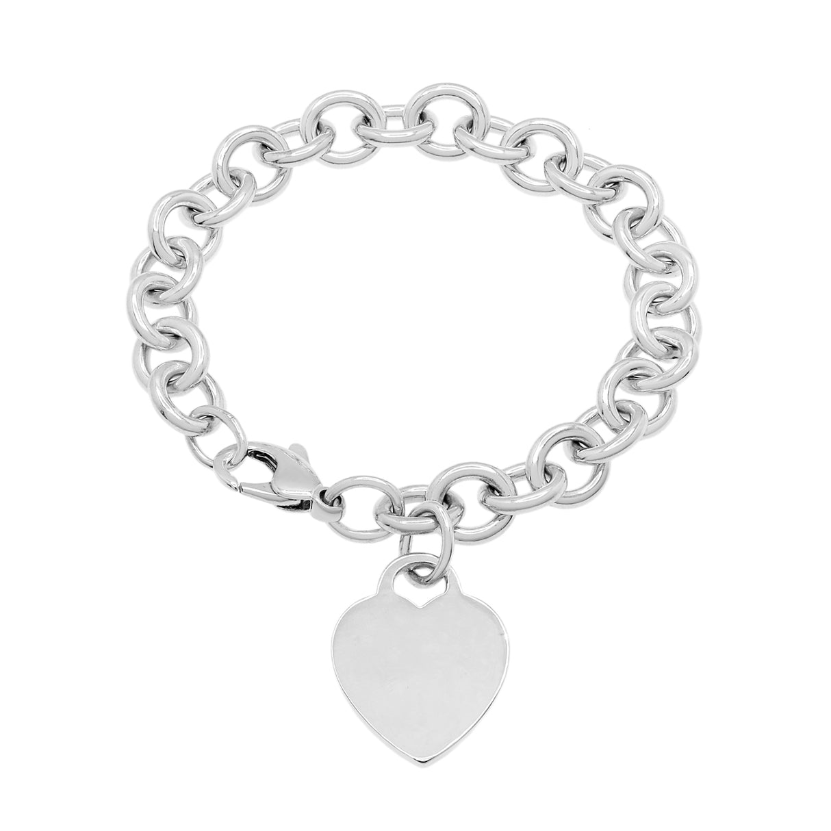 Tiffany & Co. Sterling Silver Heart Tag Bracelet Designer Jewellery Tiffany and Co