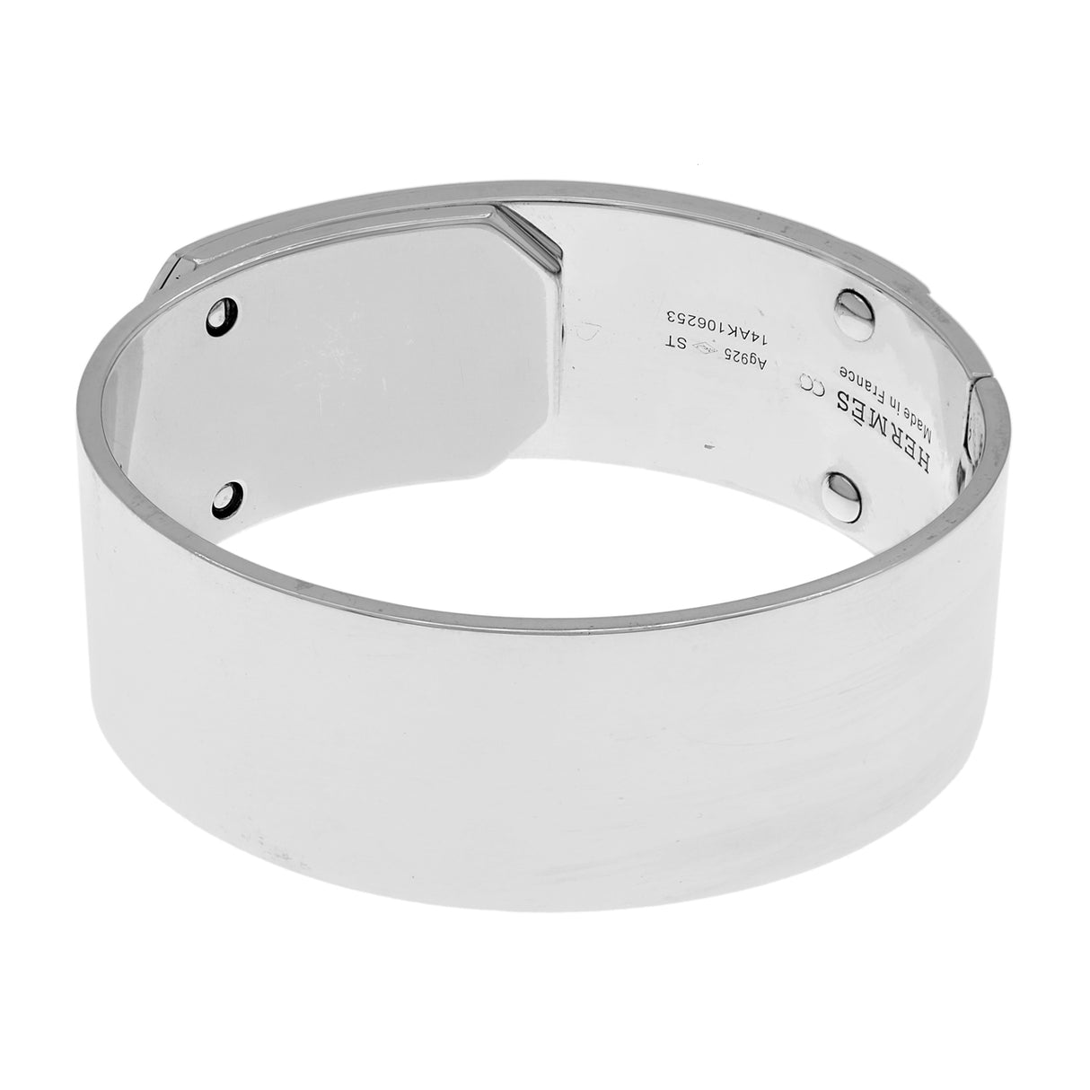 Hermes Sterling Silver Kelly Bracelet MM Designer Jewellery Hermes