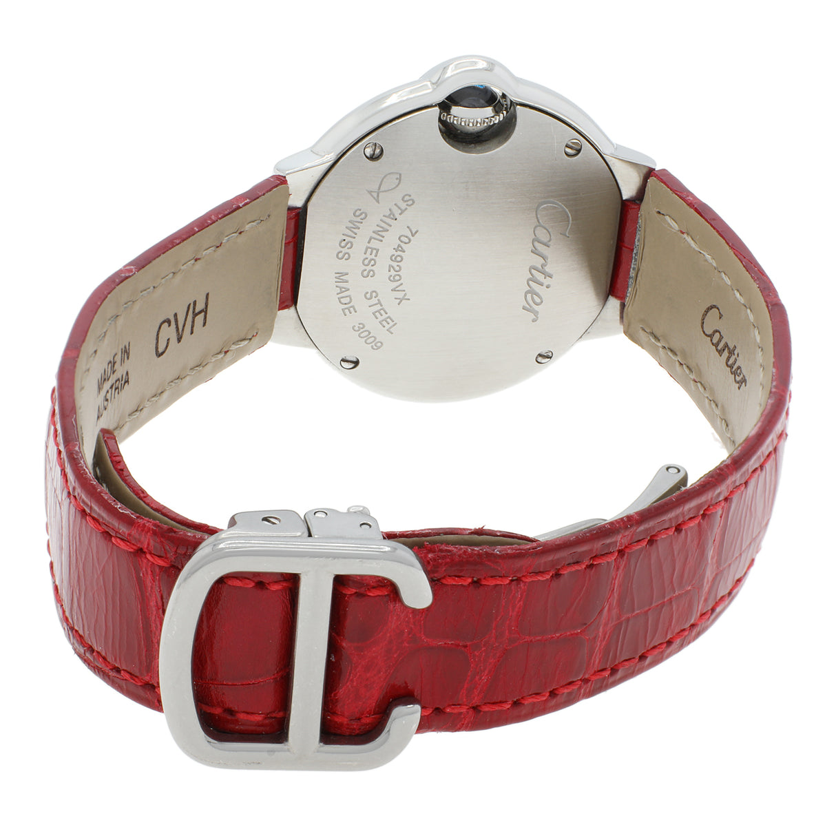 Cartier Stainless Steel Diamond Ballon Bleu 28mm Quartz 3009 Watches Cartier