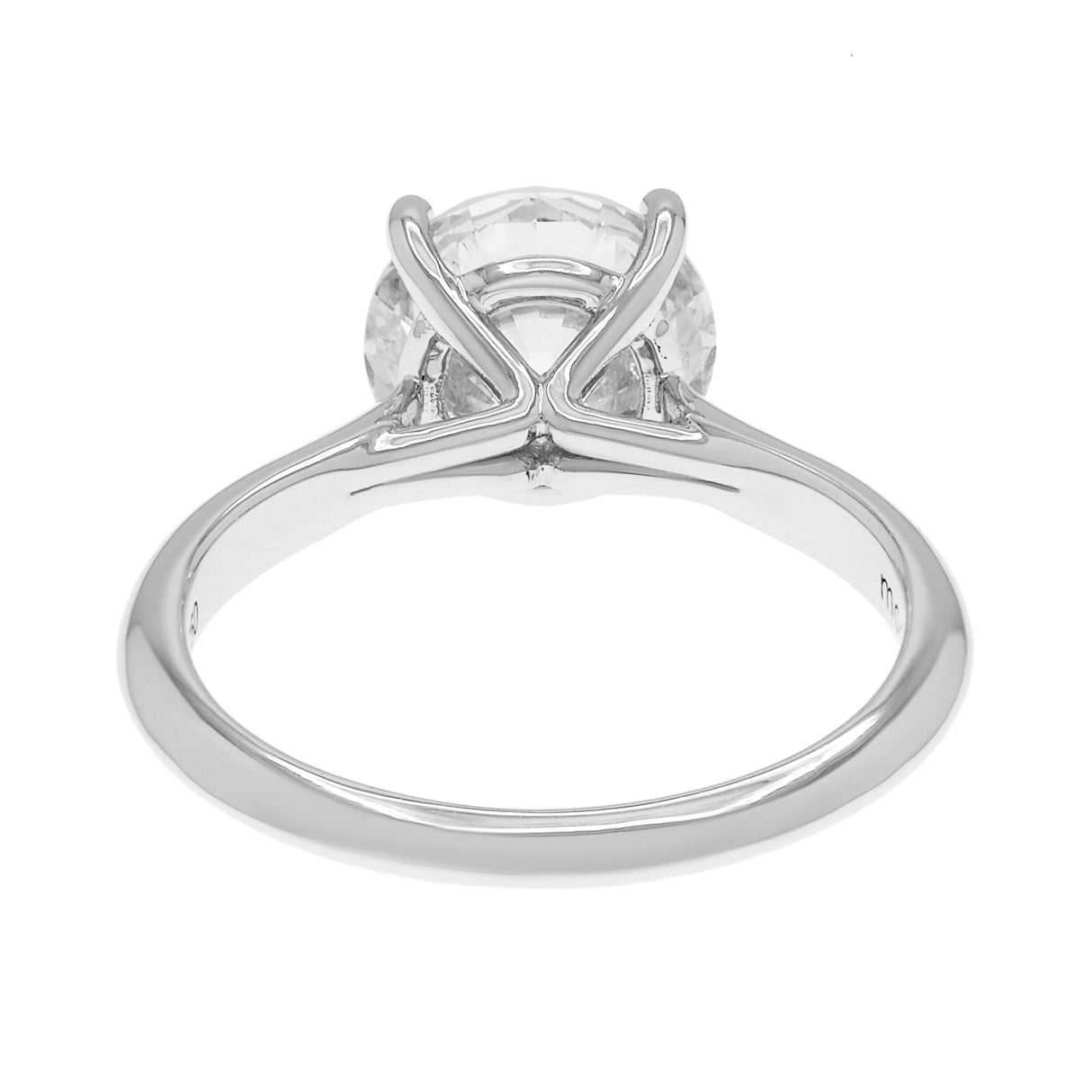 18K White Gold 2.55 Carat Diamond Solitaire Ring Fine Jewellery Modaselle