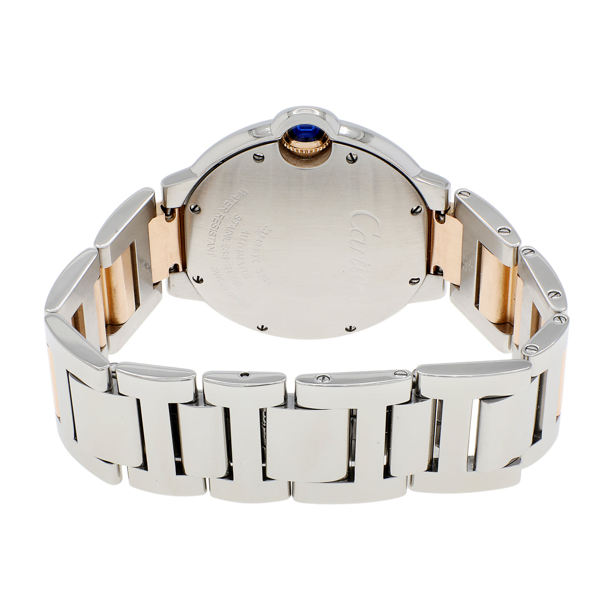 Cartier Stainless Steel 18K Rose Gold Ballon Bleu 36mm W6920033 Watches Cartier
