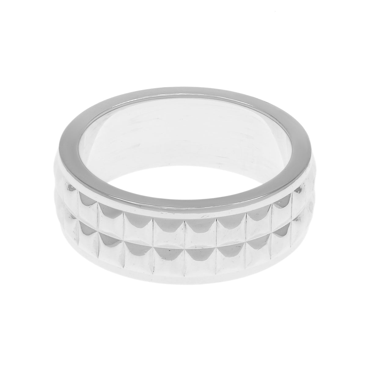 Tiffany & Co. Sterling Silver Diamond Point Band Ring Designer Jewellery Tiffany and Co