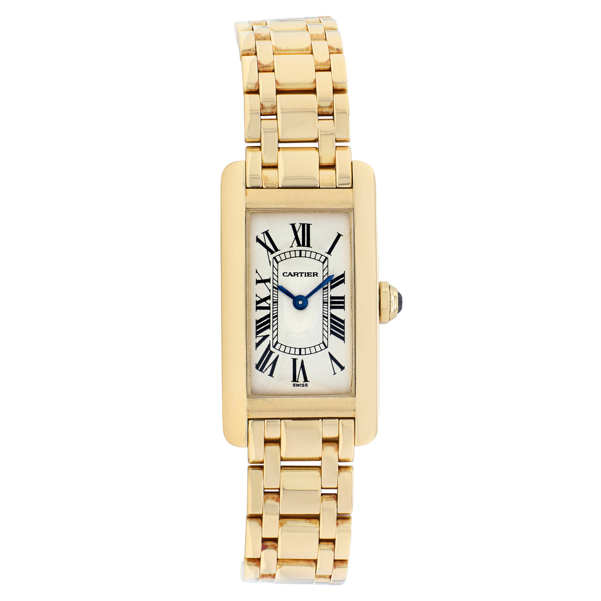 Cartier 18K Yellow Gold Tank Americaine W26015K2 Watches Cartier