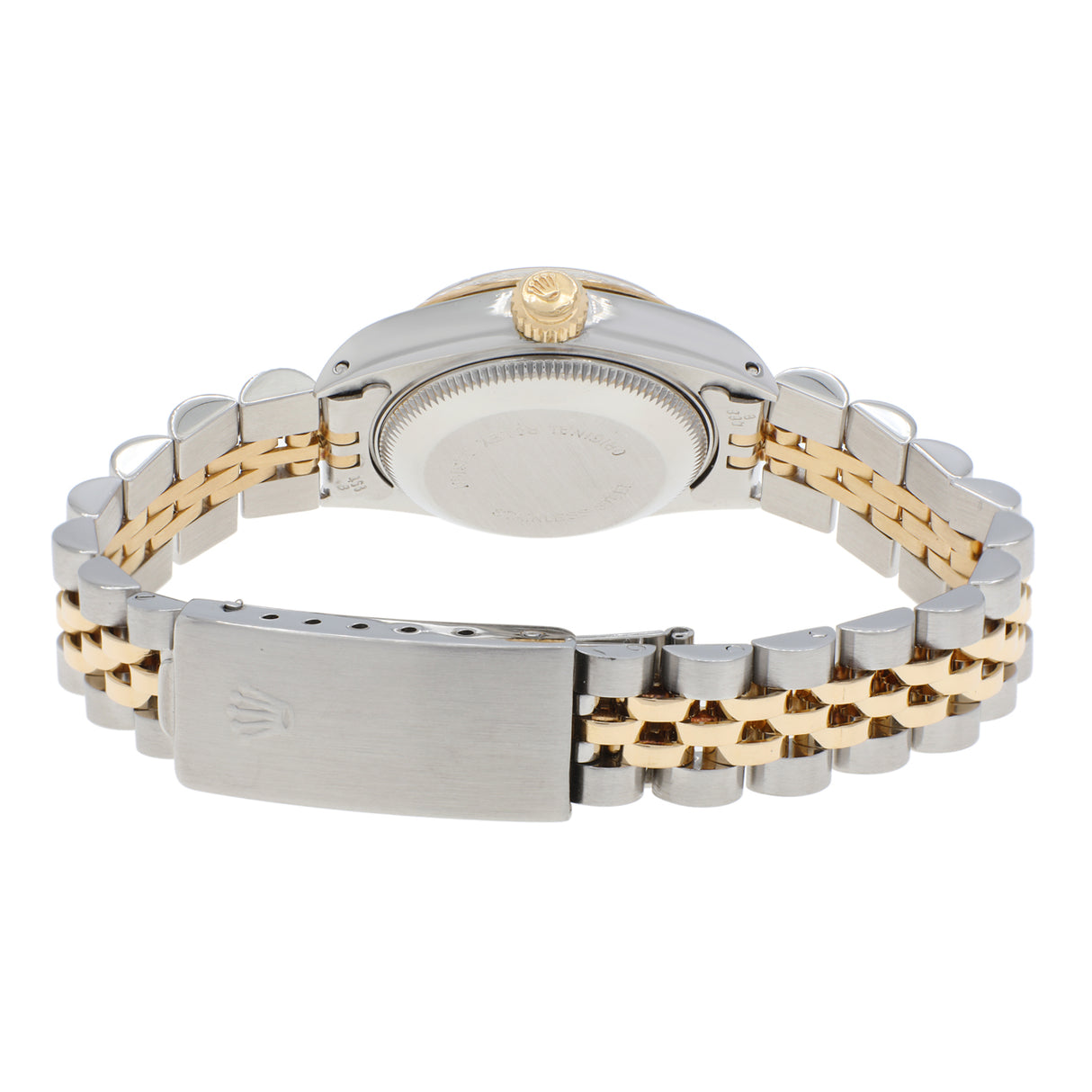 Rolex 18K Yellow Gold Stainless Steel Oyster Perpetual Date 69173 Watches Rolex