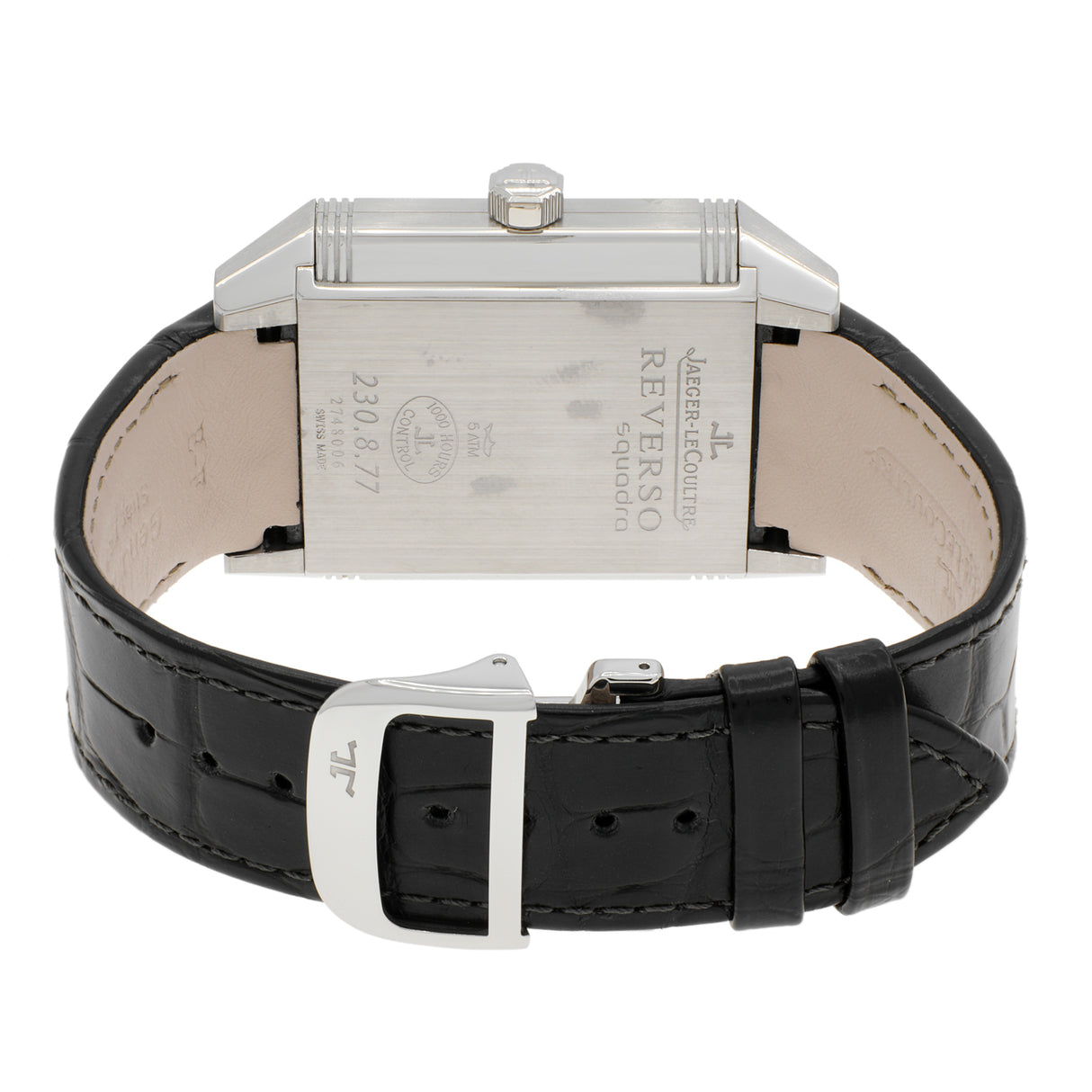 Jaeger-LeCoultre Stainless Steel Reverso Squadra Hometime Q7008420 Watches Jaeger LeCoultre