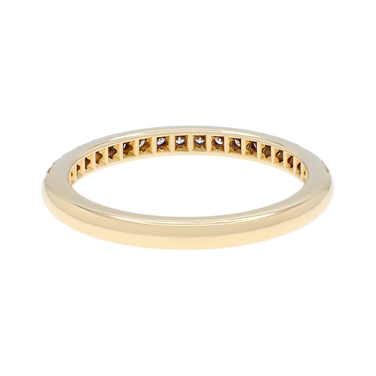 Tiffany 18K Yellow Gold Diamond Soleste Half Eternity Ring Designer Jewellery Modaselle