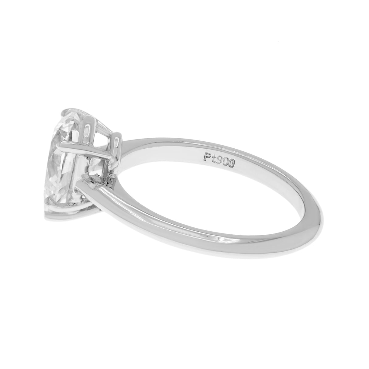 Platinum 1.30 Carat Pear Shape Diamond Solitaire Ring Fine Jewellery Modaselle