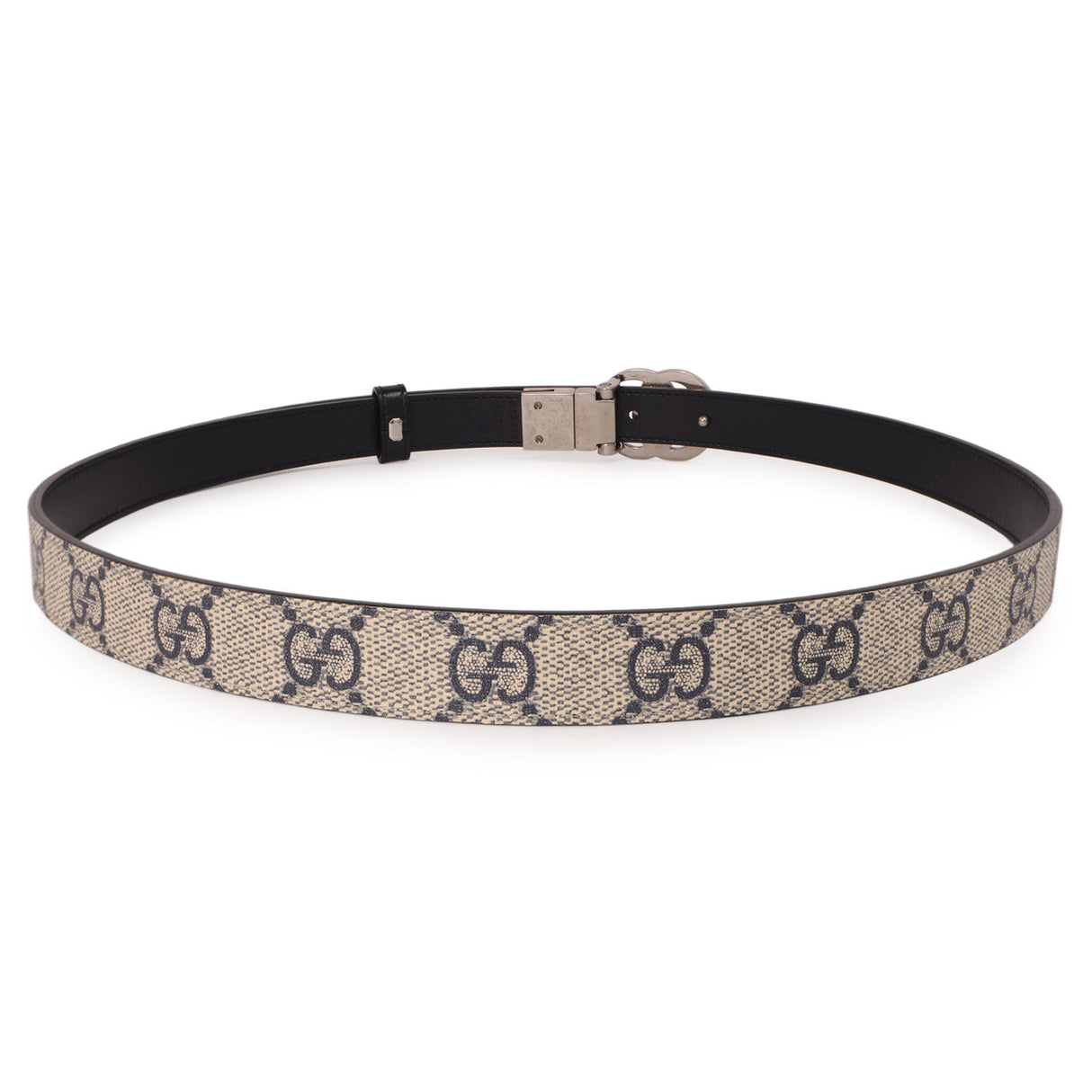 Gucci GG Supreme Monogram Double G Reversible 20mm Belt Gucci