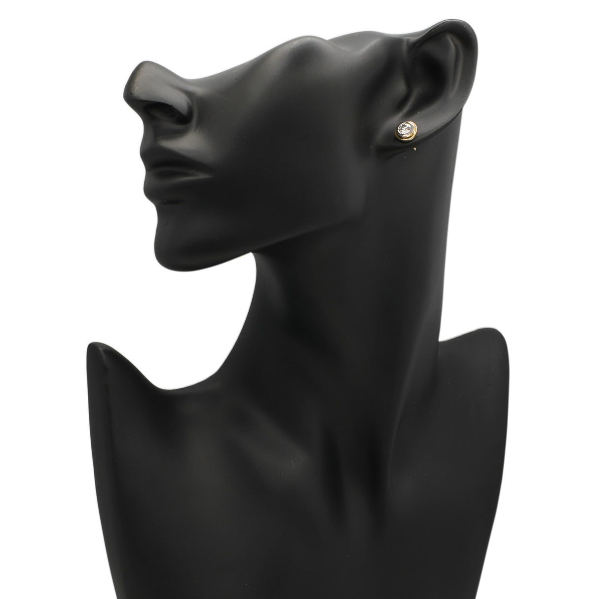 18K Yellow Gold 1.00 Carat Diamond Stud Earrings Modaselle