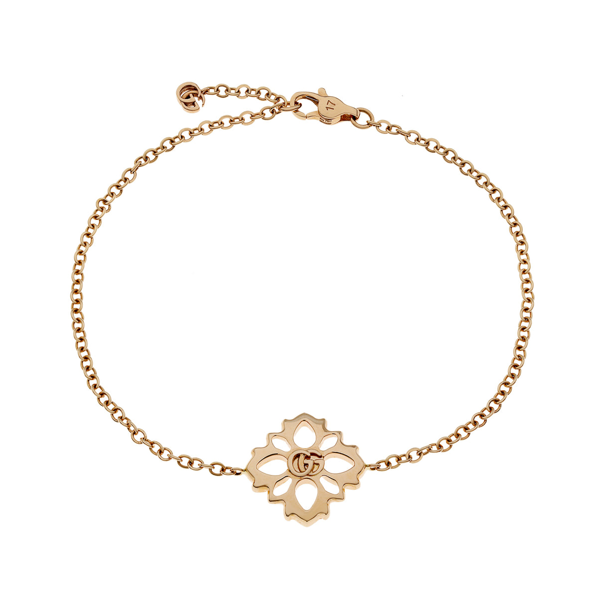 Gucci 18K Rose Gold Diamond Flora Bracelet Designer Jewellery Gucci