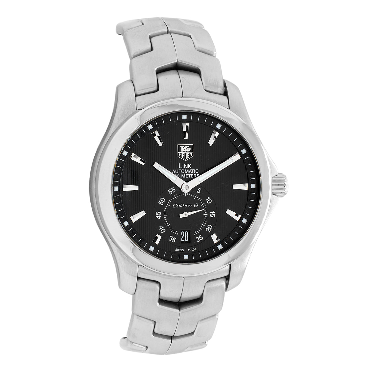 Tag Heuer Stainless Steel Link Calibre 6 WJF211A Watches Tag Heuer