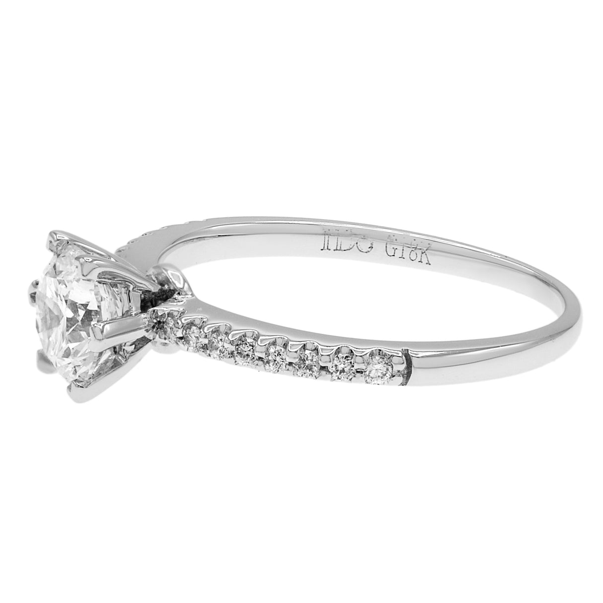 18K White Gold 0.50 Carat Diamond Ring Fine Jewellery Modaselle