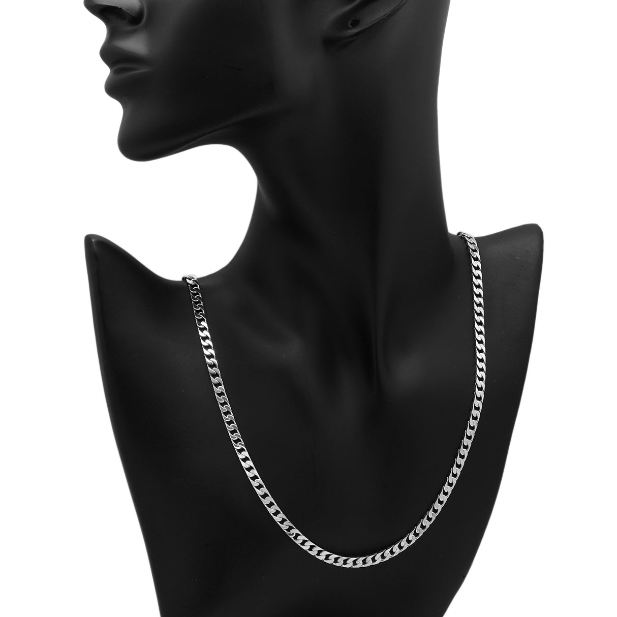 10K White Gold Curb Chain Fine Jewellery Modaselle