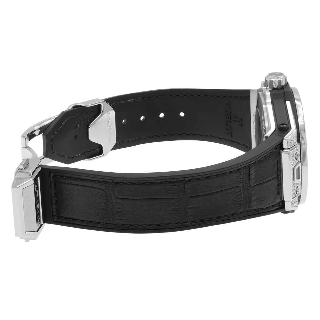 Hublot Stainless Steel Diamond Big Bang One Click 465.SX.1170.RX.0904 Watches Hublot