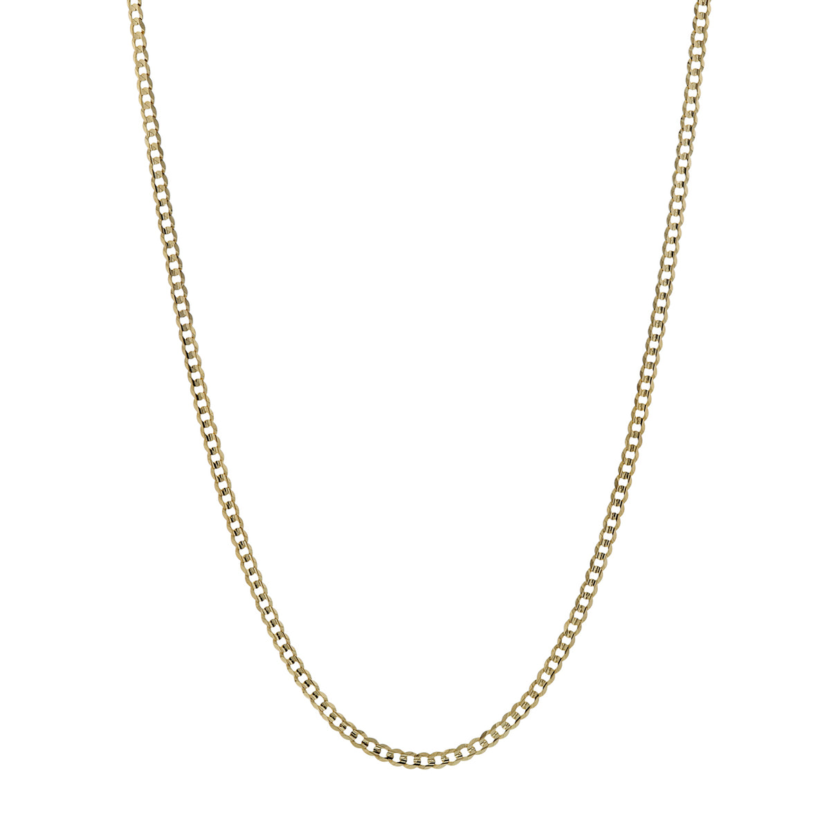 14K Yellow Gold Curb Chain Fine Jewellery Modaselle