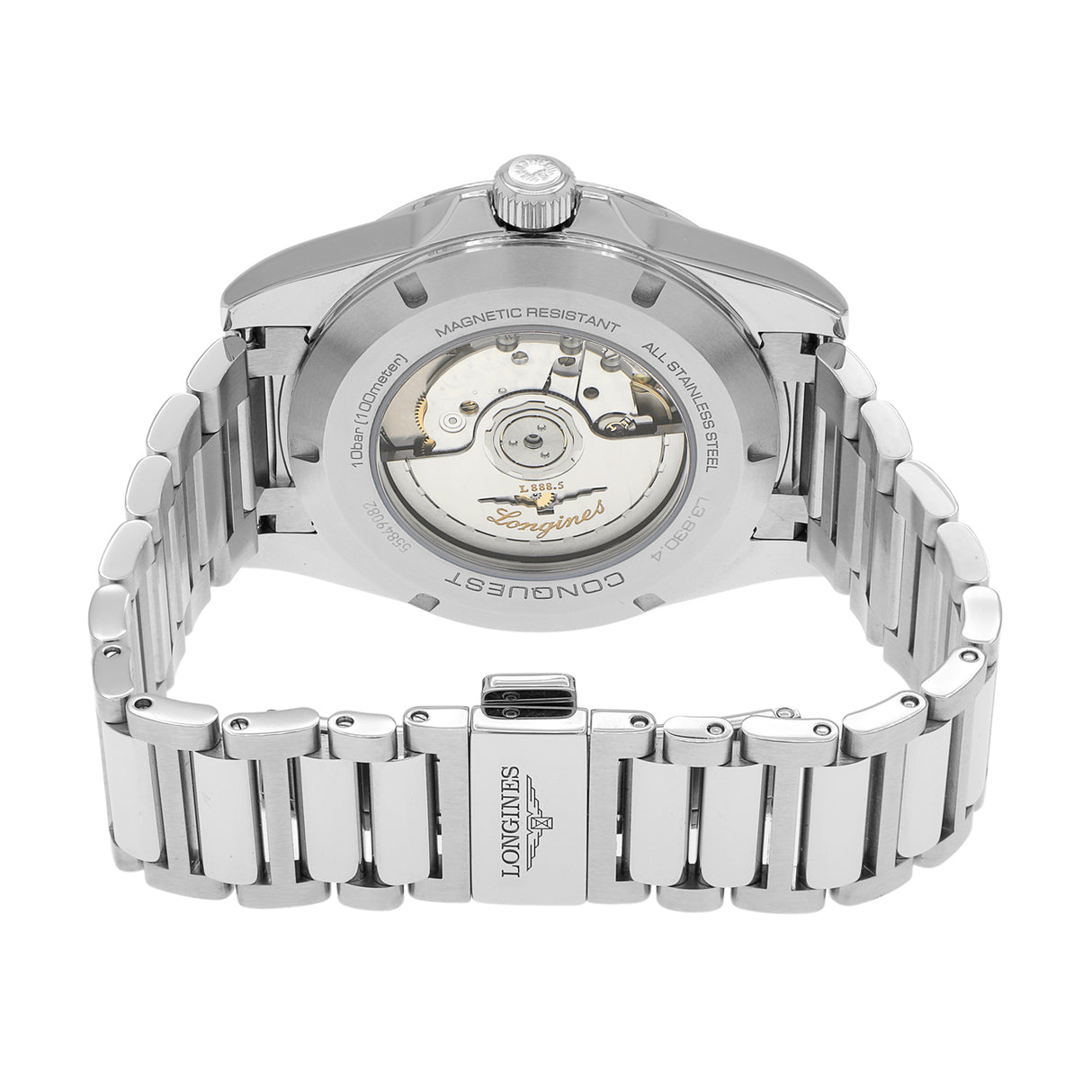 Longines Stainless Steel Conquest L3.830.4.02.6 Watches Longines