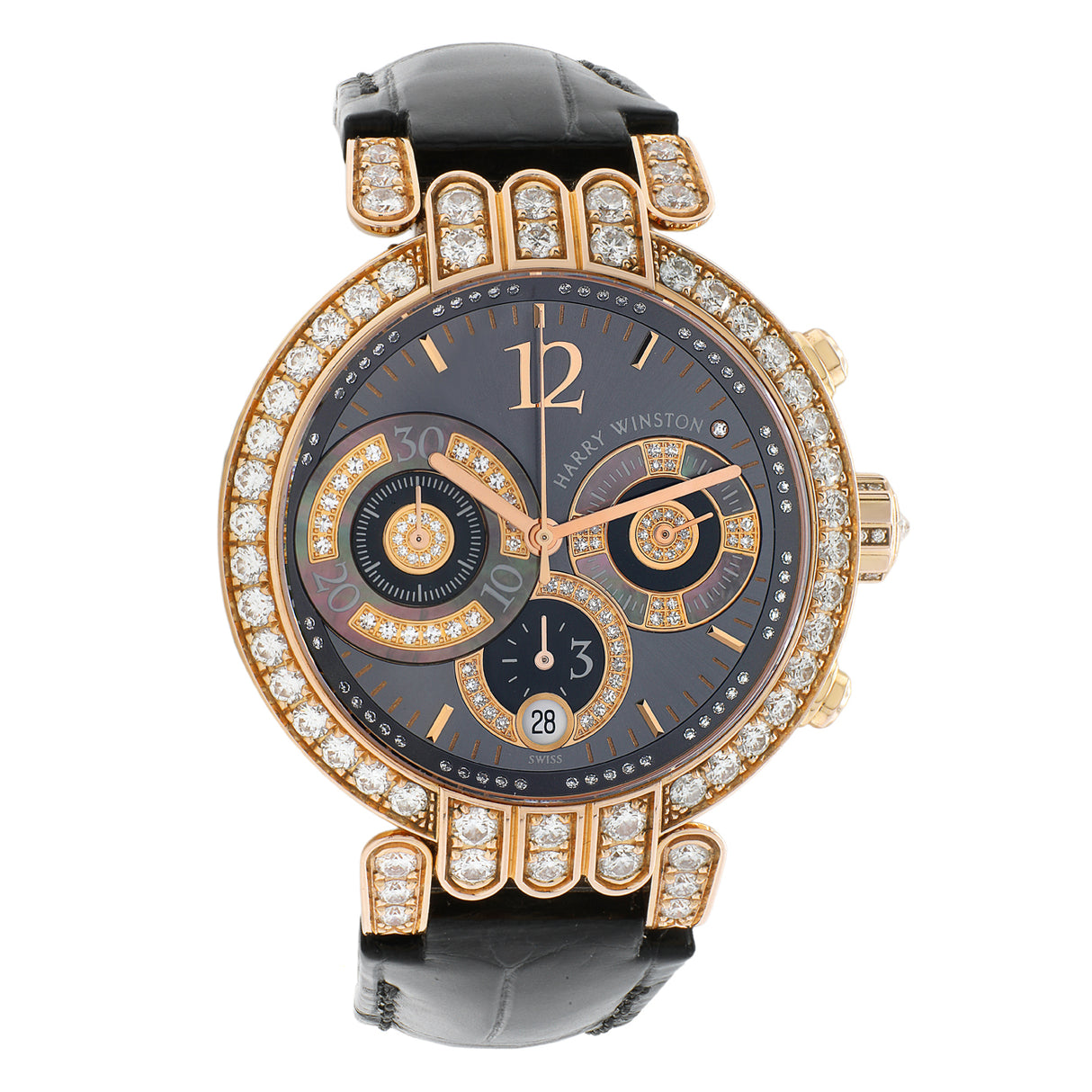 Harry Winston 18K Rose Gold Diamond Premier 200-UCA39R