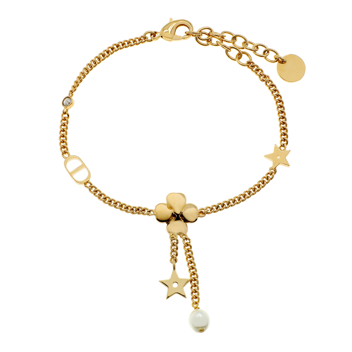 Christian Dior CD Crystal Clover Bracelet Designer Jewellery Christian Dior