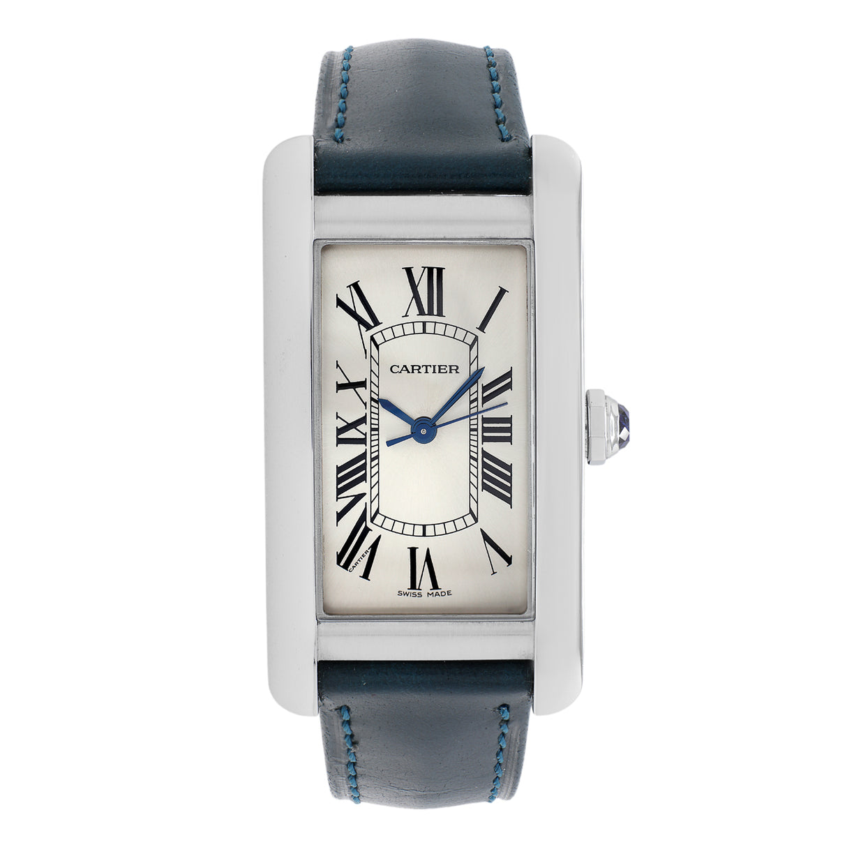 Cartier Stainless Steel Tank Americaine Medium WSTA0017