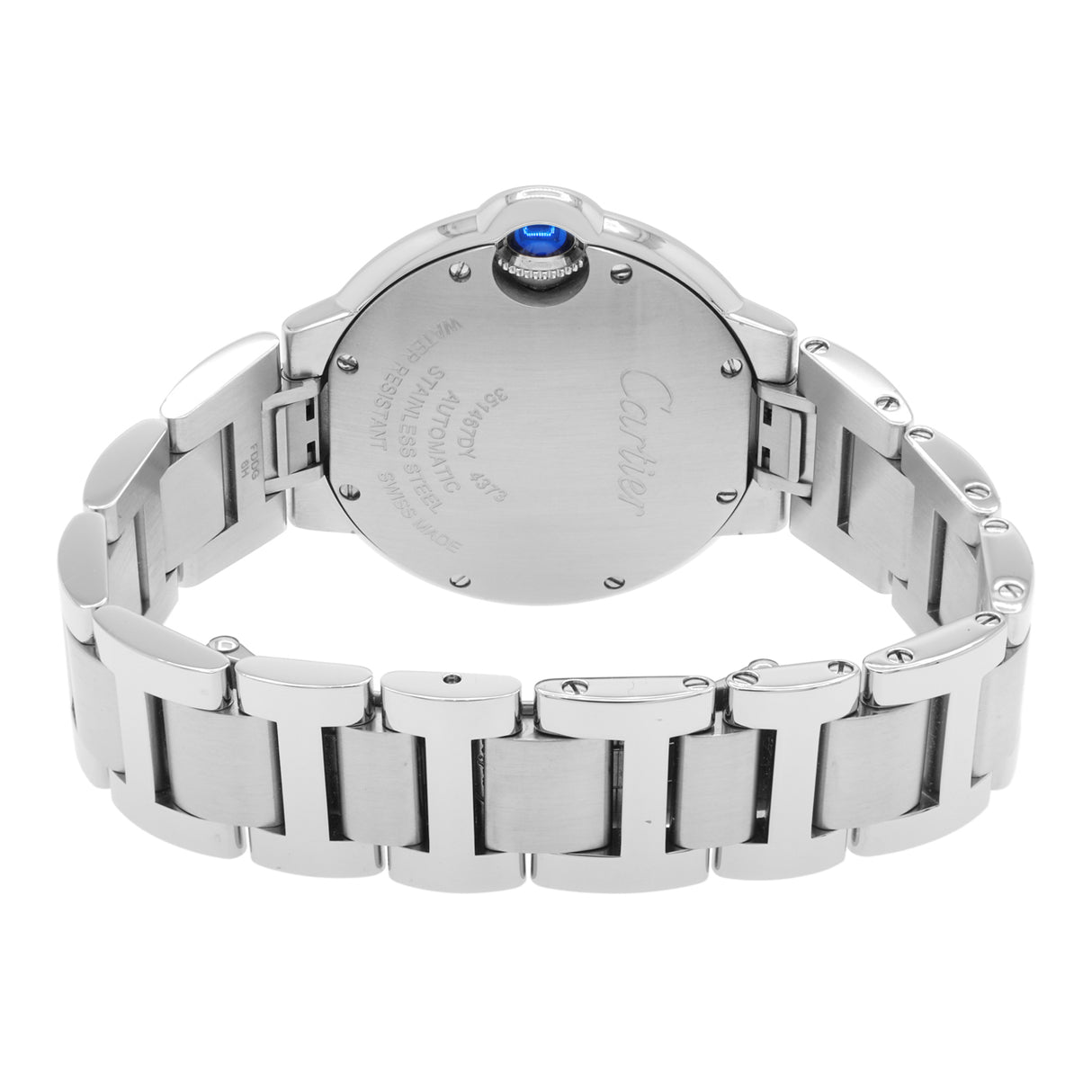 Cartier Stainless Steel Diamond Ballon Bleu 33mm Automatic W4BB0023 Watches Cartier