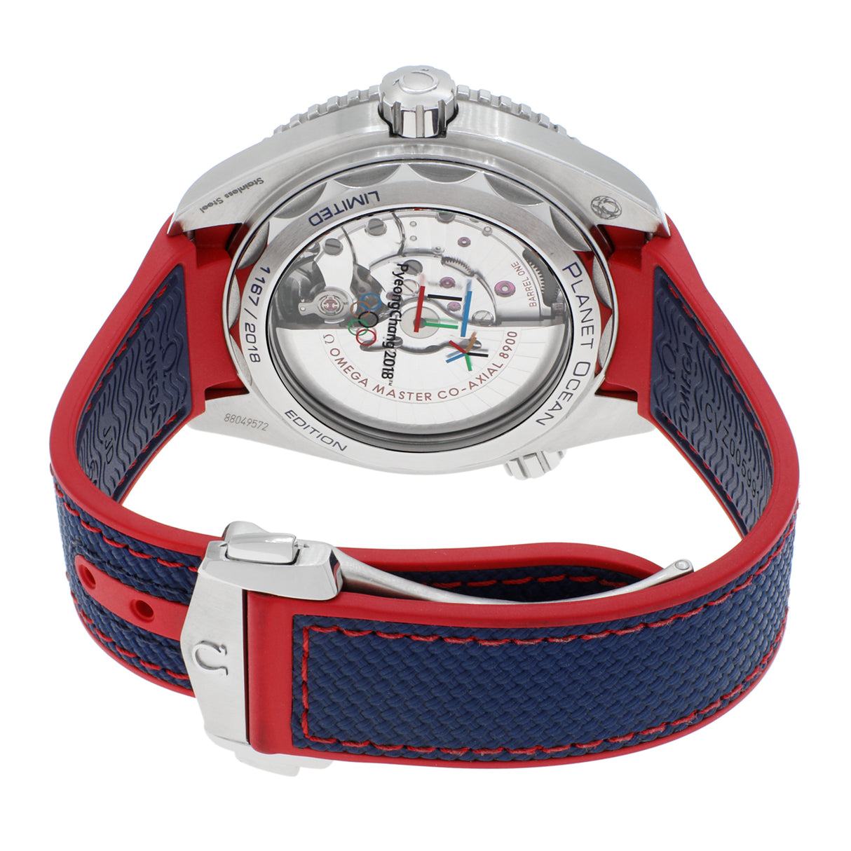 Omega Stainless Steel Seamaster Planet Ocean 600M 'PyeongChang 2018' 522.32.44.21.03.001 Watches Omega