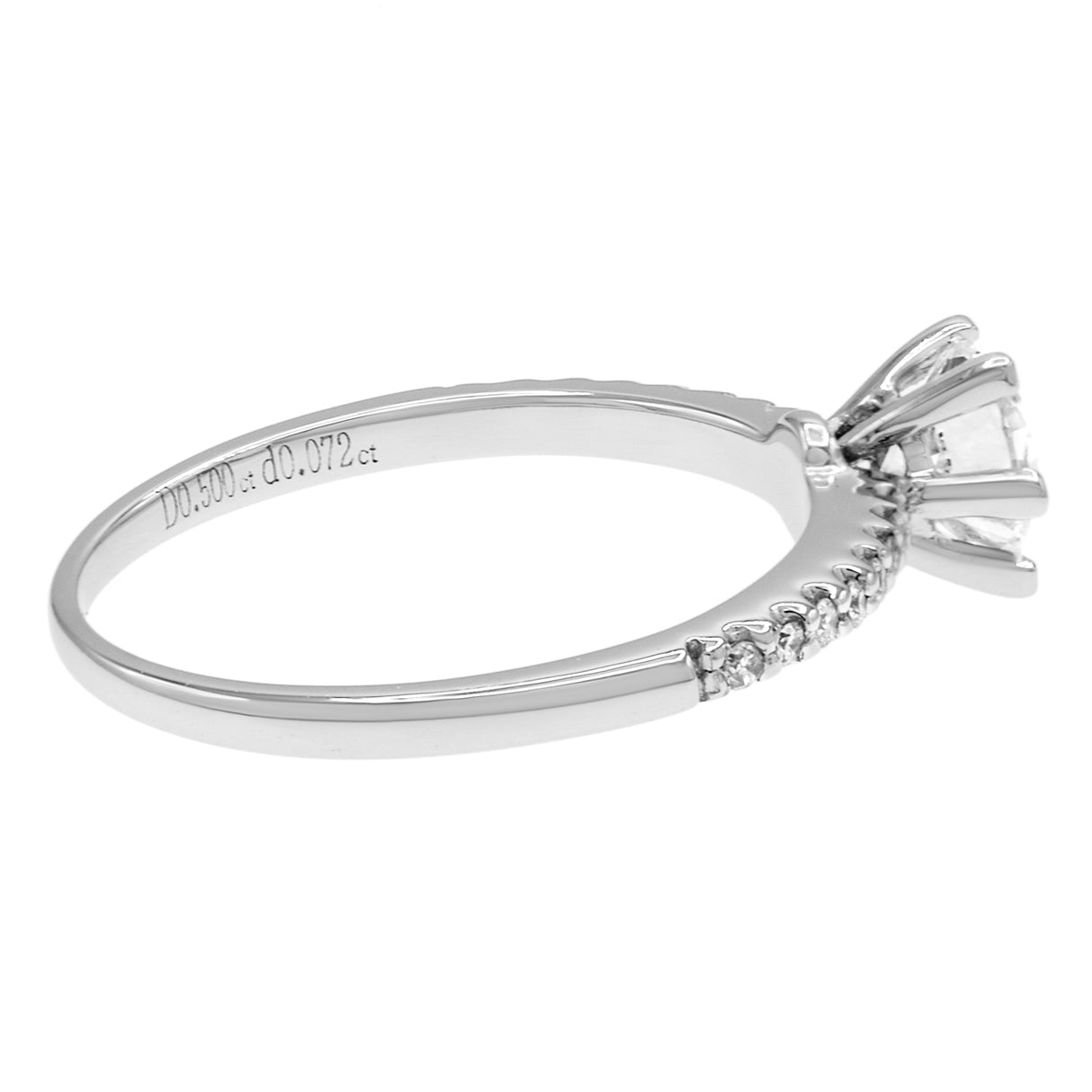 18K White Gold 0.50 Carat Diamond Ring Fine Jewellery Modaselle