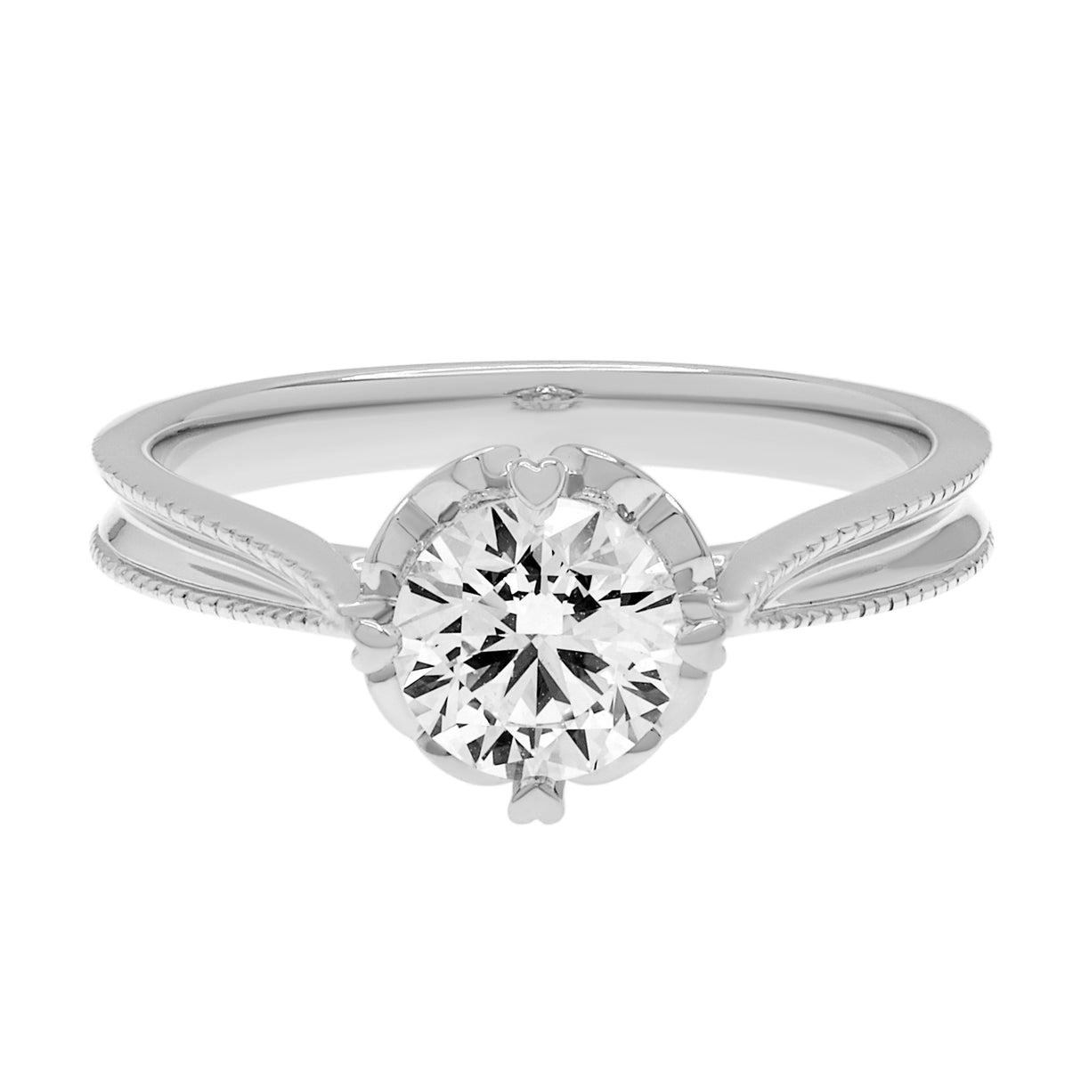 18K White Gold 0.70 Carat Diamond Solitaire Ring Fine Jewellery Modaselle