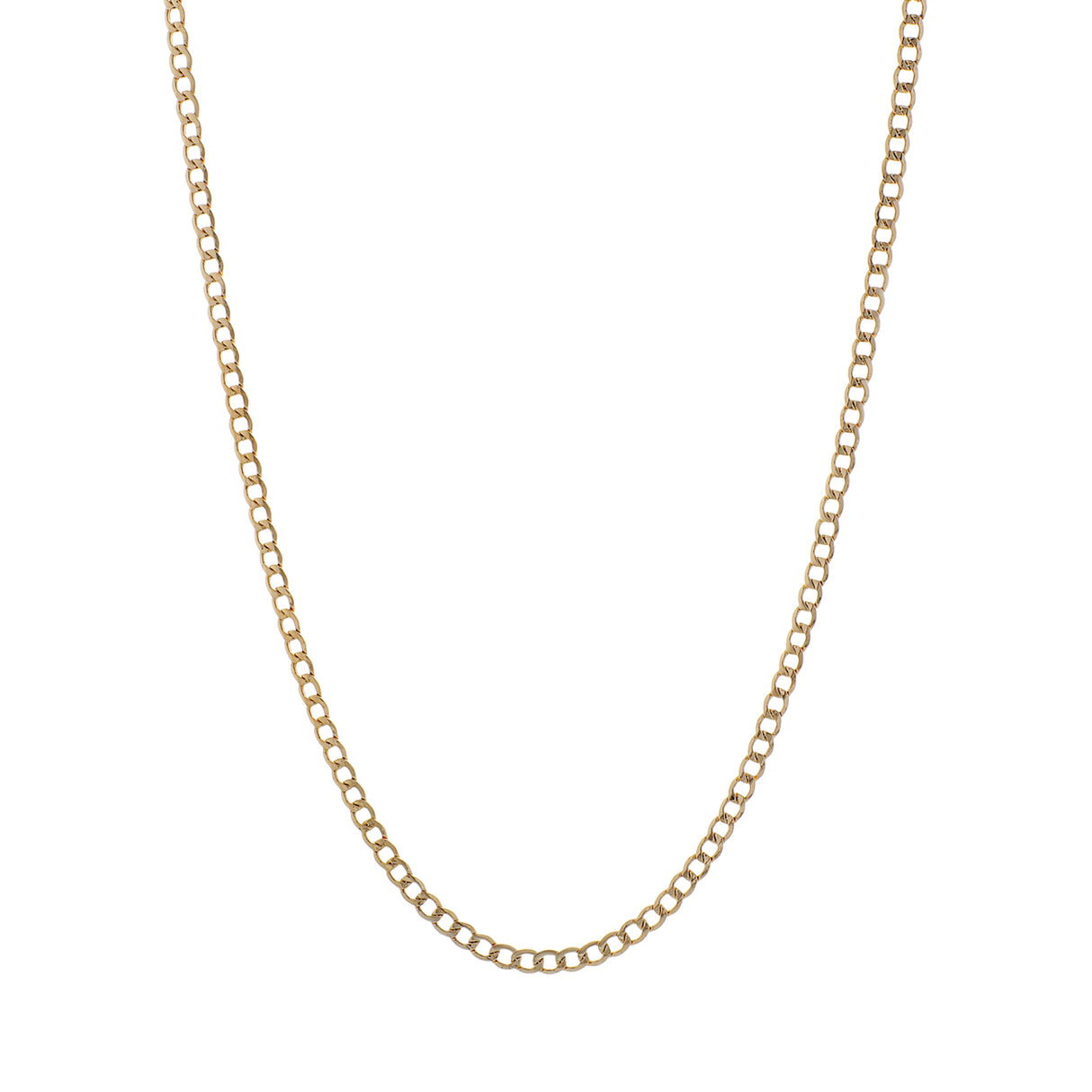 18K Yellow Gold Cuban Link Chain Fine Jewellery Modaselle