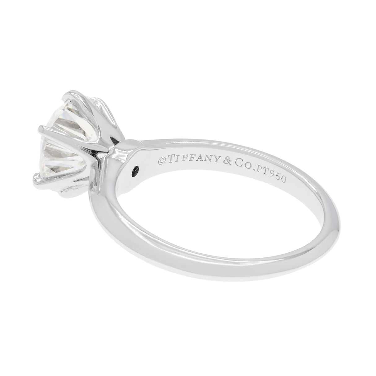 Tiffany & Co. Platinum 2.11 Carat Diamond Solitaire Engagement Ring Designer Jewellery Tiffany and Co