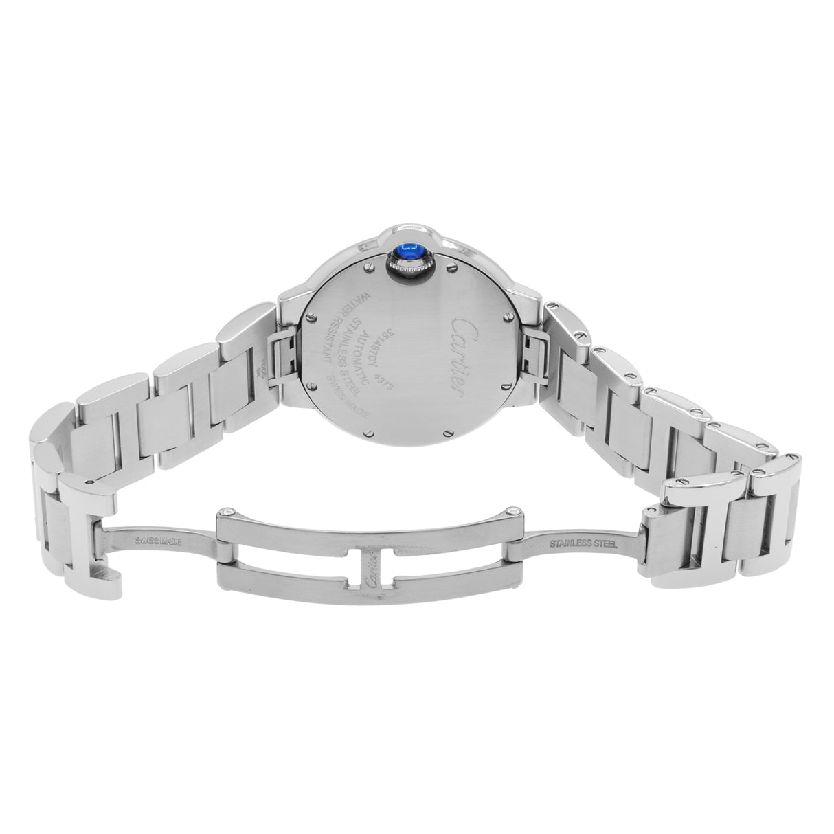 Cartier Stainless Steel Diamond Ballon Bleu 33mm Automatic W4BB0023 Watches Cartier