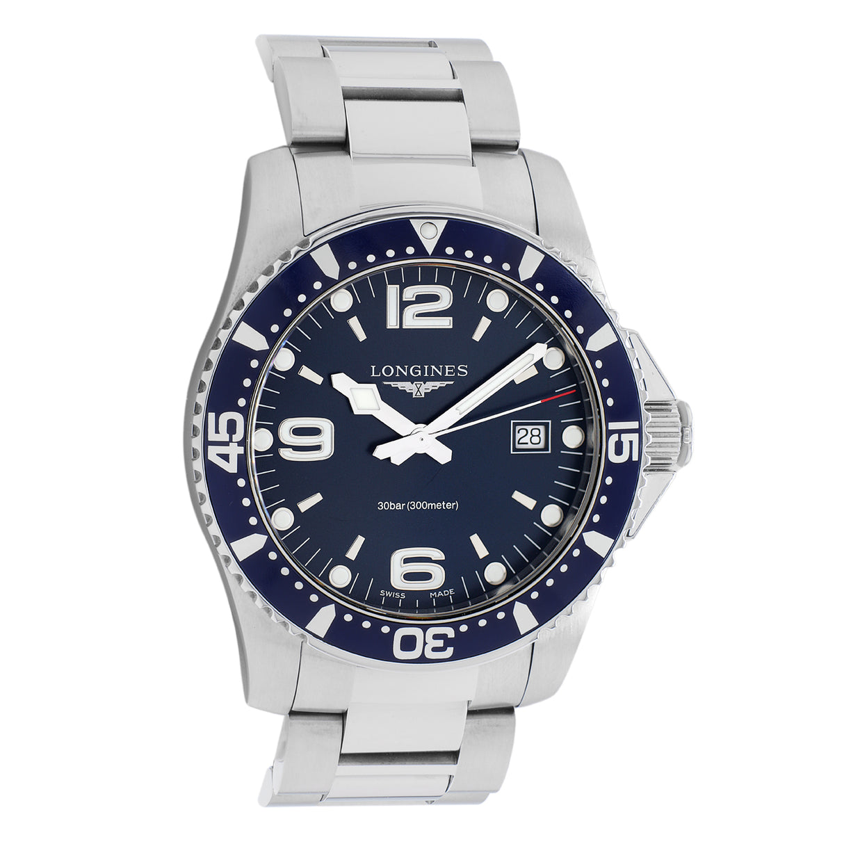 Longines Stainless Steel Hydroconquest L3.740.4.96.6 Watches Longines