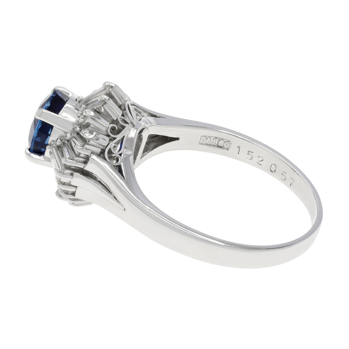 Platinum 1.52 Carat Sapphire Diamond Ring Fine Jewellery Modaselle