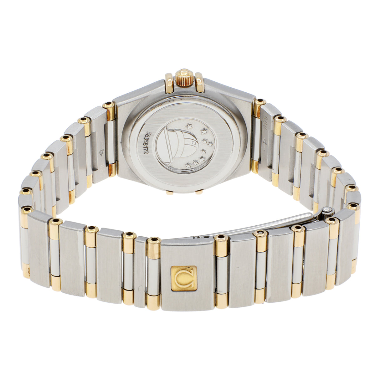 Omega Stainless Steel 18K Yellow Gold Constellation Quartz 1362.70.00 Watches Omega