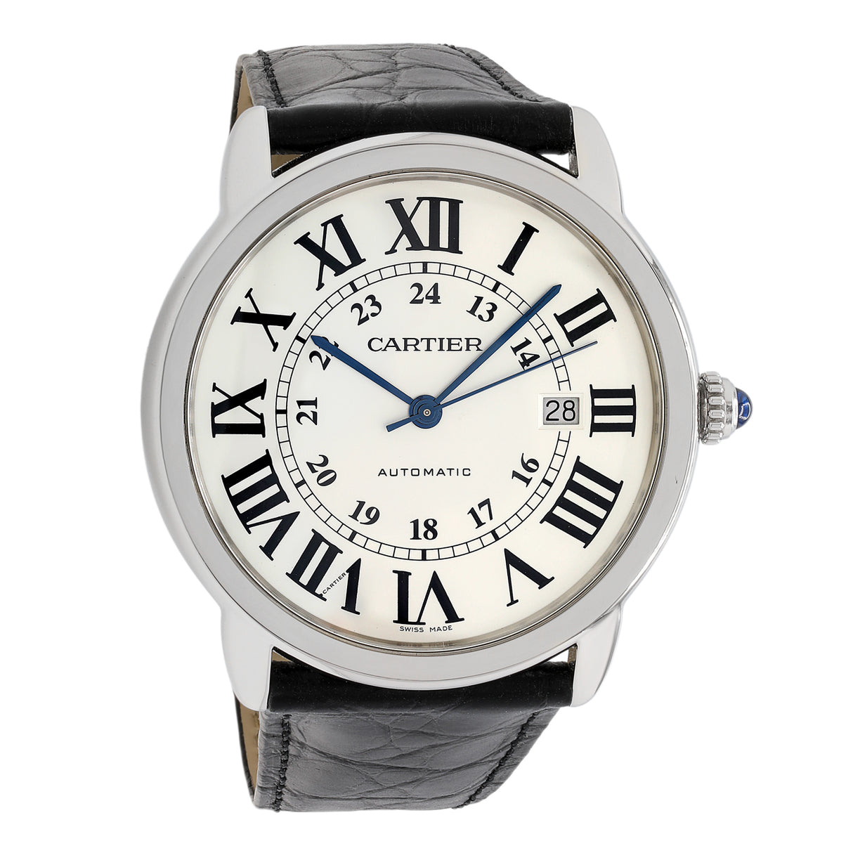 Cartier Stainless Steel Ronde Solo XL 3802 Watches Cartier