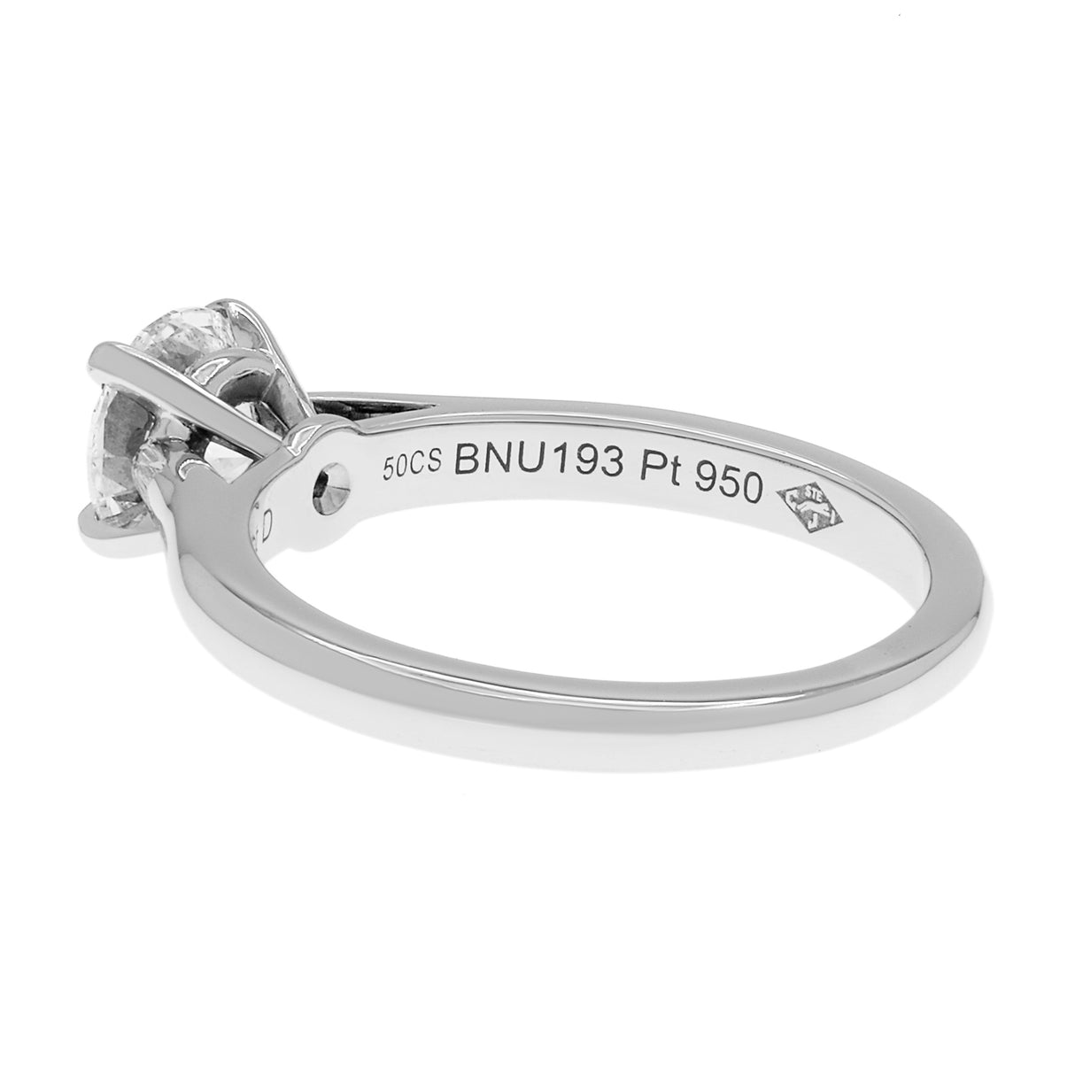 Cartier Platinum 0.80 Carat Diamond 1895 Solitaire Ring Designer Jewellery Cartier