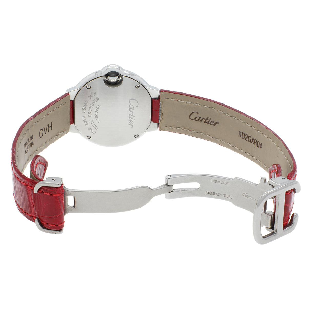 Cartier Stainless Steel Diamond Ballon Bleu 28mm Quartz 3009 Watches Cartier