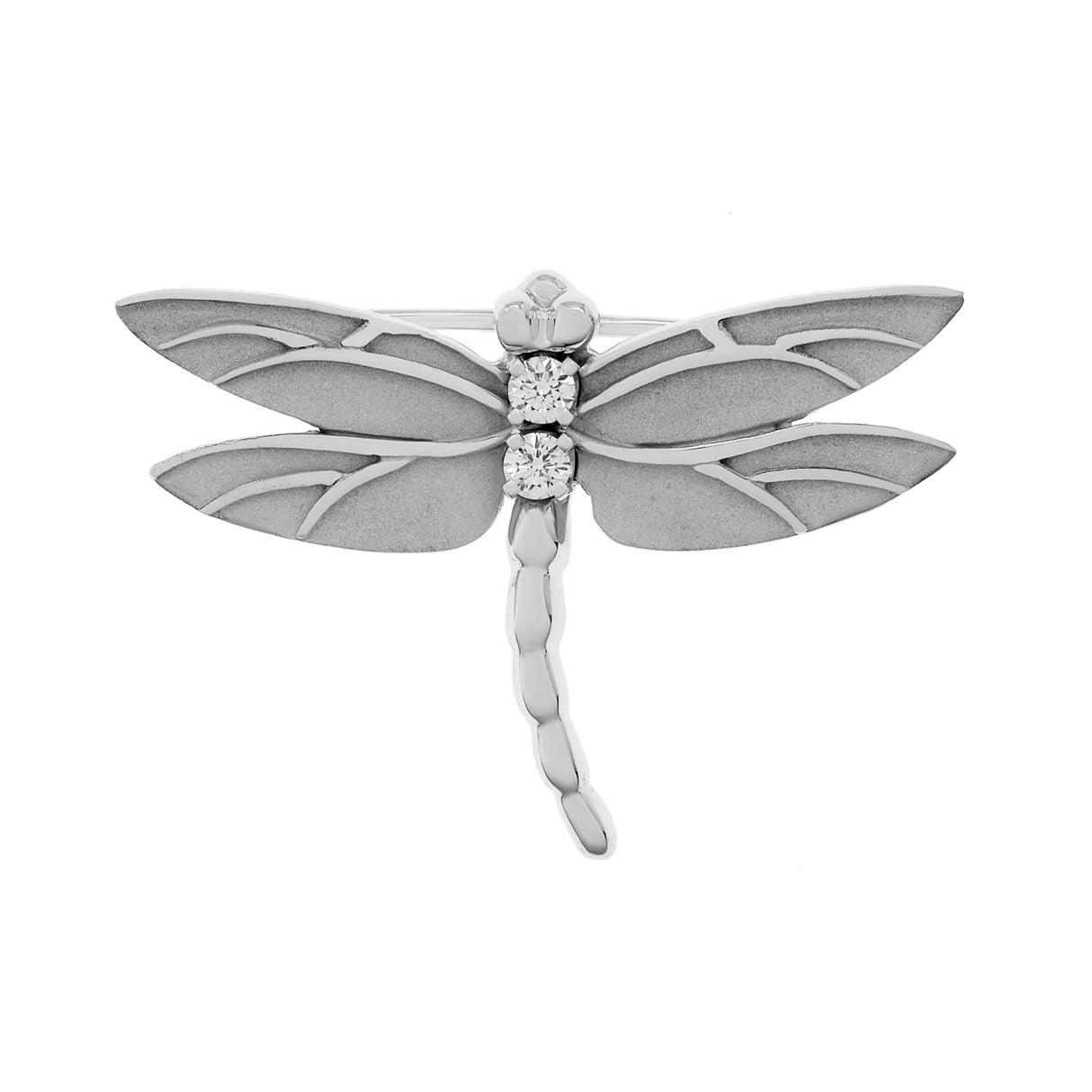 Tiffany & Co. 18K White Gold Diamond Dragonfly Brooch Accessories Tiffany and Co